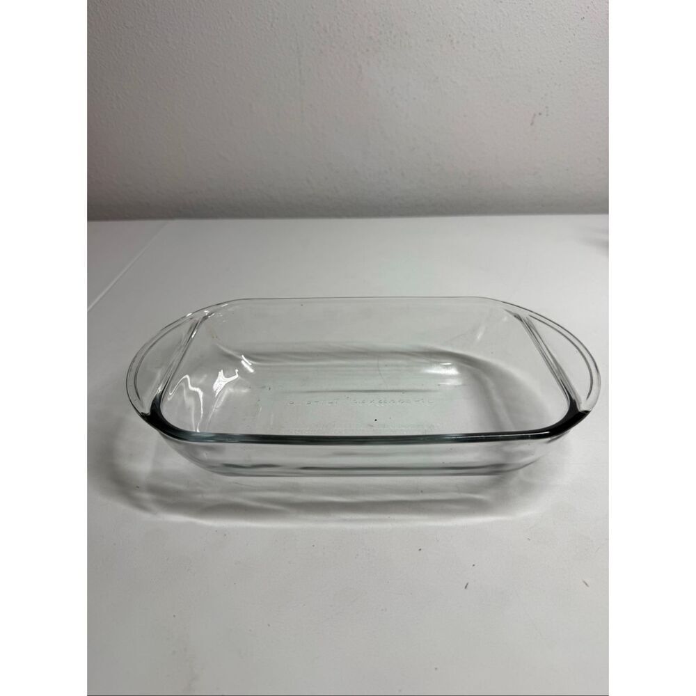 Rectangular Glass Clear Baking Dish1Qt6”x11Oven,Microwave,Dishwashe Made in USA